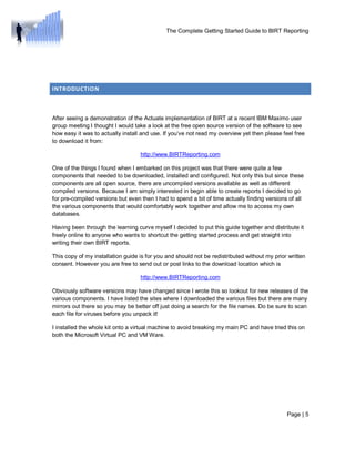 The complete getting started guide to birt reporting 1 (1) | PDF