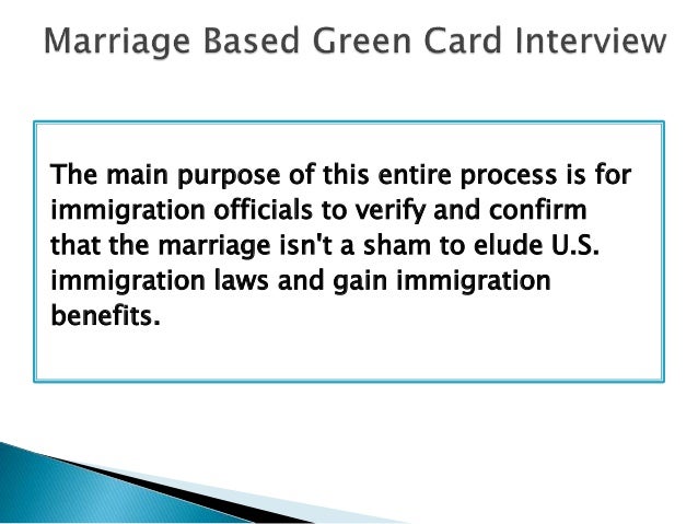 Awesome 15 Marriage Based Green Card Interview