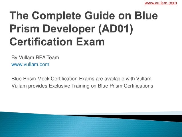 rpa blue prism developer