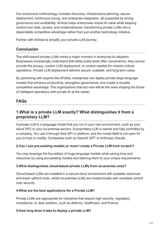 What Is a Private LLM and Why Enterprises Need It | PDF