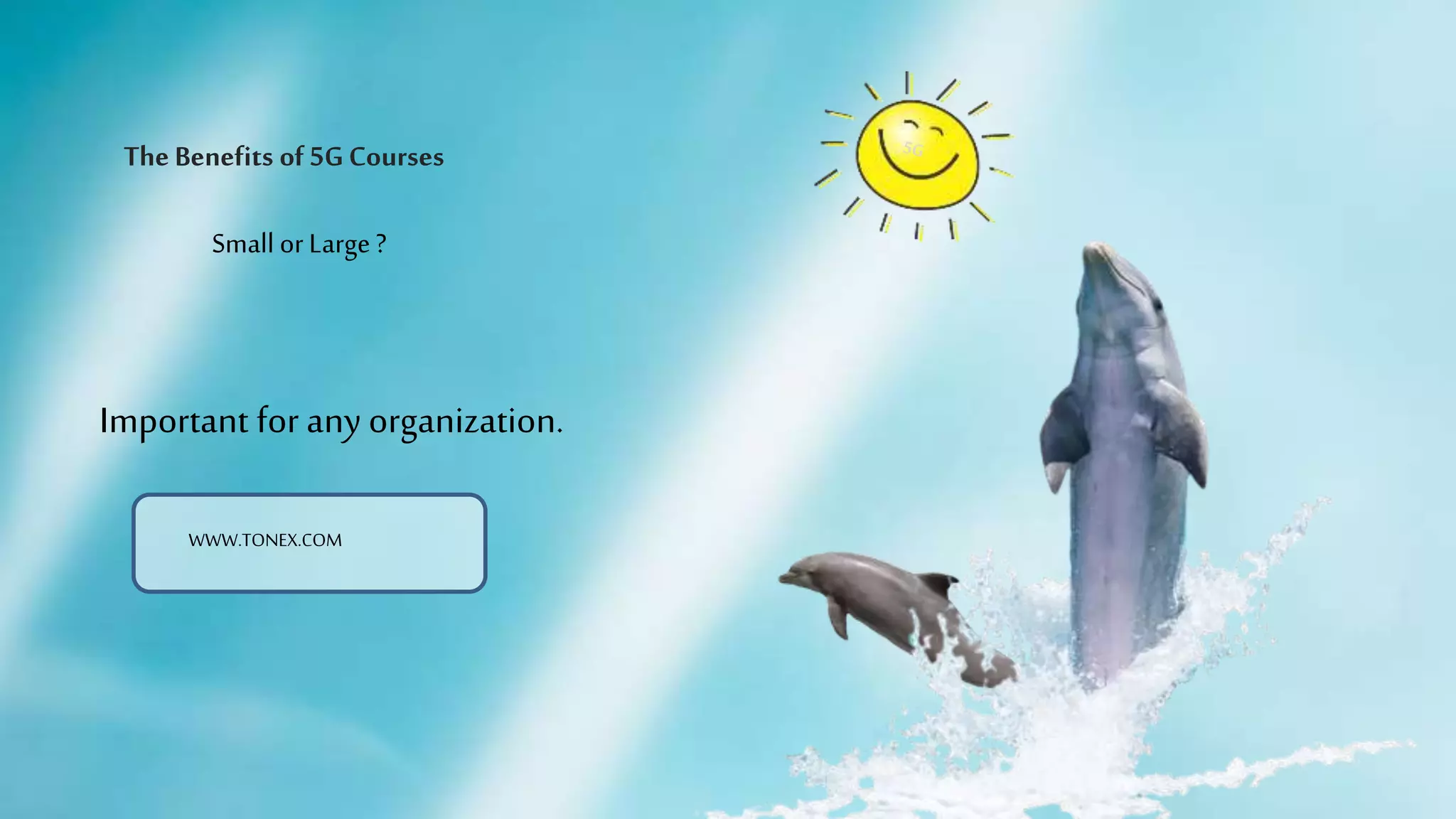 The Benefits of 5GCourses
Important for any organization.
Small or Large ?
WWW.TONEX.COM