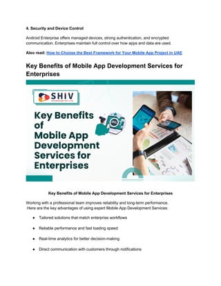 Enterprise Android App Development Guide | PDF