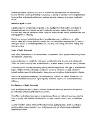 The Complete Guide to Bybit Accounts_ Everything You Need to Know in ...
