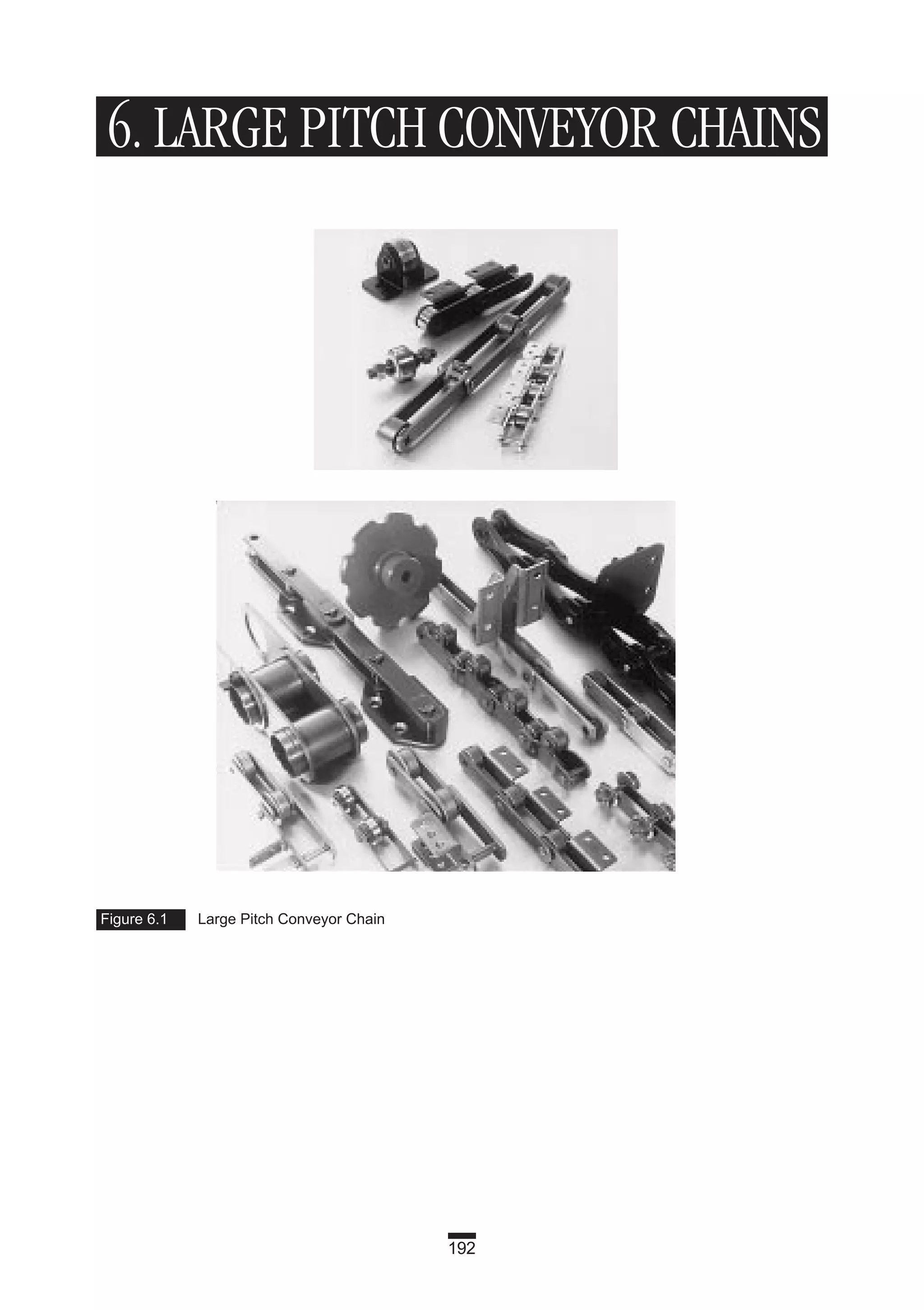 192
6. LARGE PITCH CONVEYOR CHAINS
Figure 6.1 Large Pitch Conveyor Chain
 