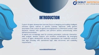 The Complete Guide to Custom AI Agent Development Services | PDF