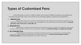 The Complete Guide to Customised Pens PPT.pptx