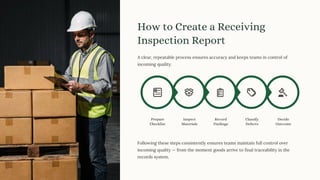 Receiving Inspection Examples The Complete Guide to Receiving Inspection Report with eAuditor Audits ...