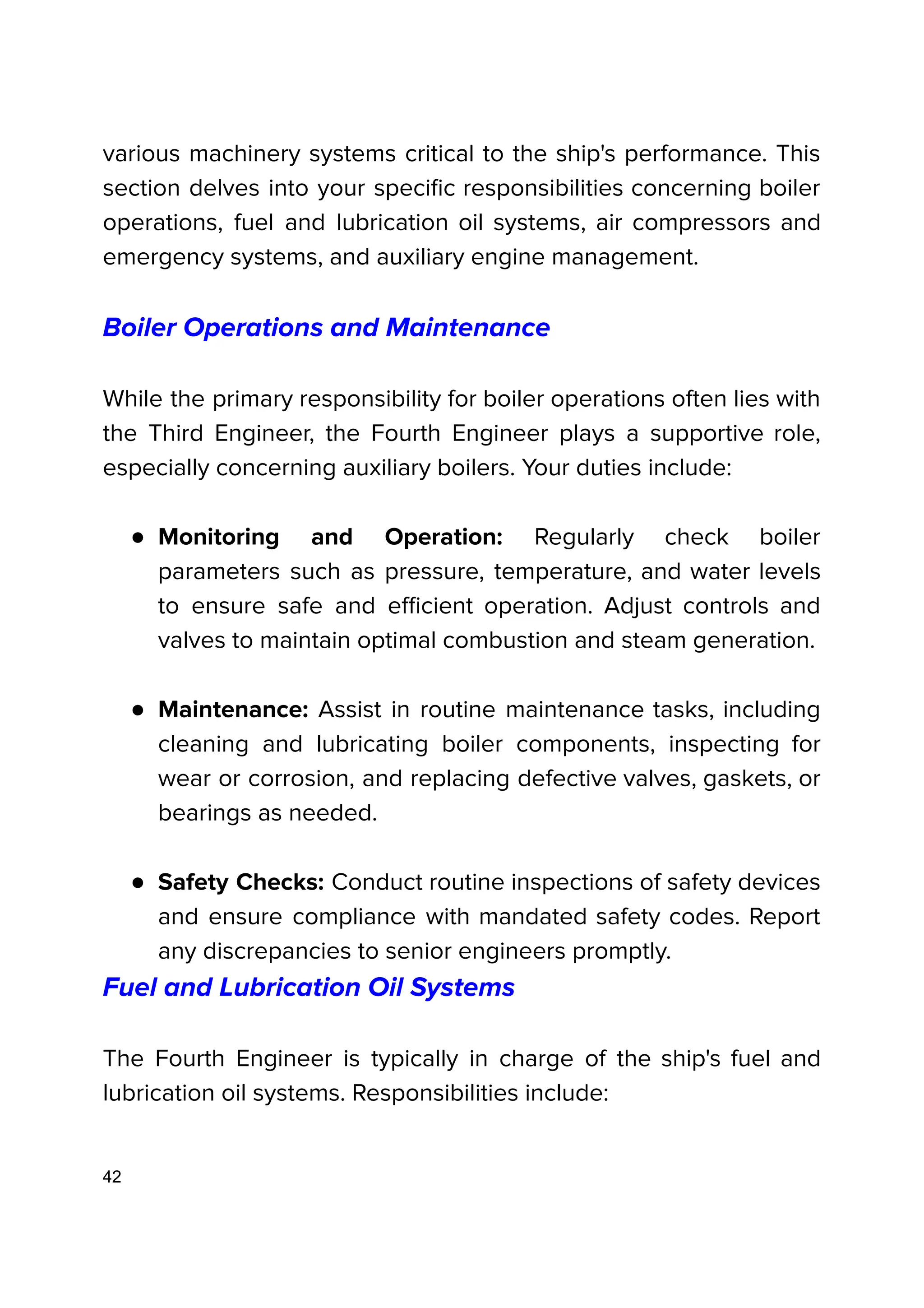 The Complete Guide to the Role of the Fourth Engineer On Ships | PDF