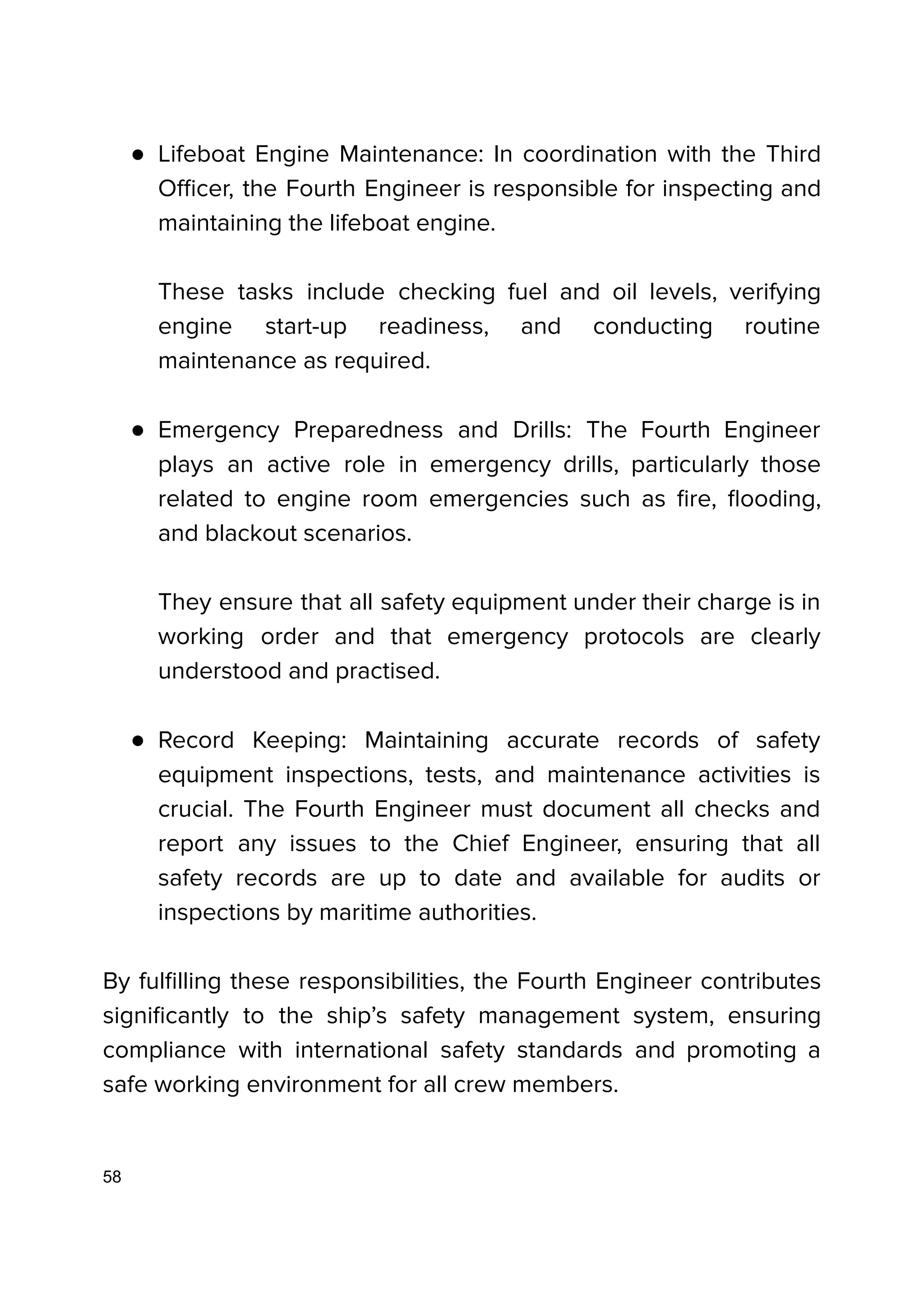 The Complete Guide to the Role of the Fourth Engineer On Ships | PDF