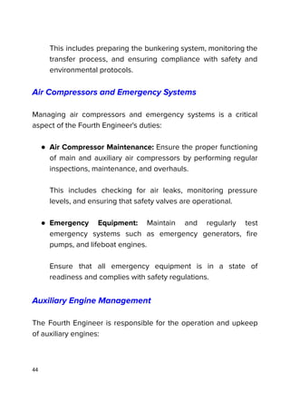 The Complete Guide to the Role of the Fourth Engineer On Ships | PDF