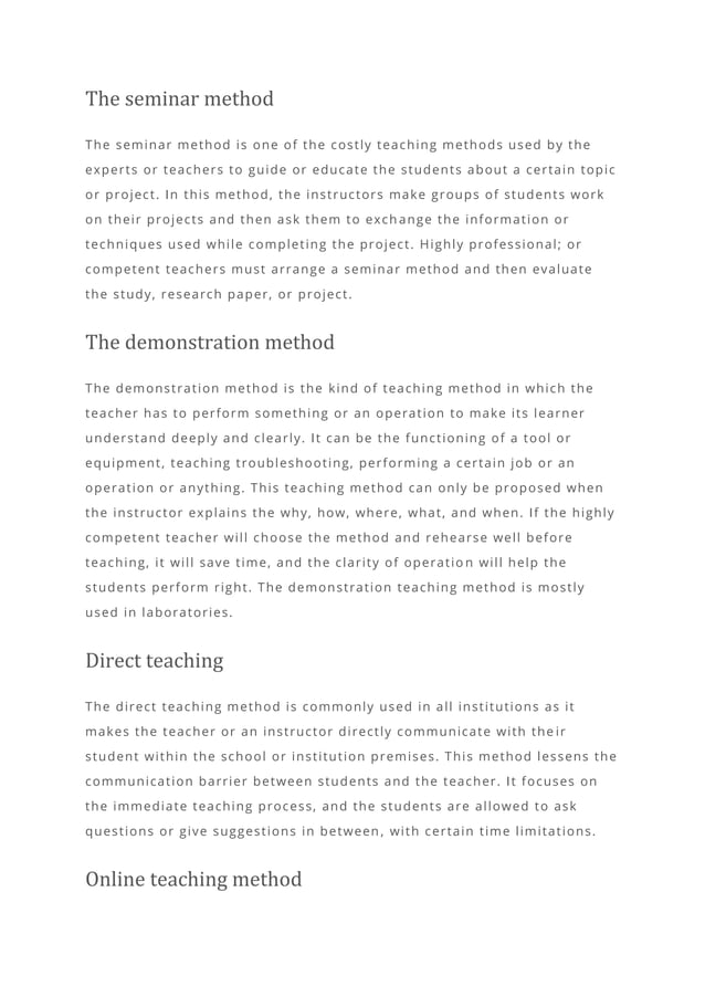 The Complete List of Teaching Methods and Strategies.pdf