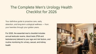 Urology Checklist.pdf The Complete Men's Urology Health Checklist for.pptx