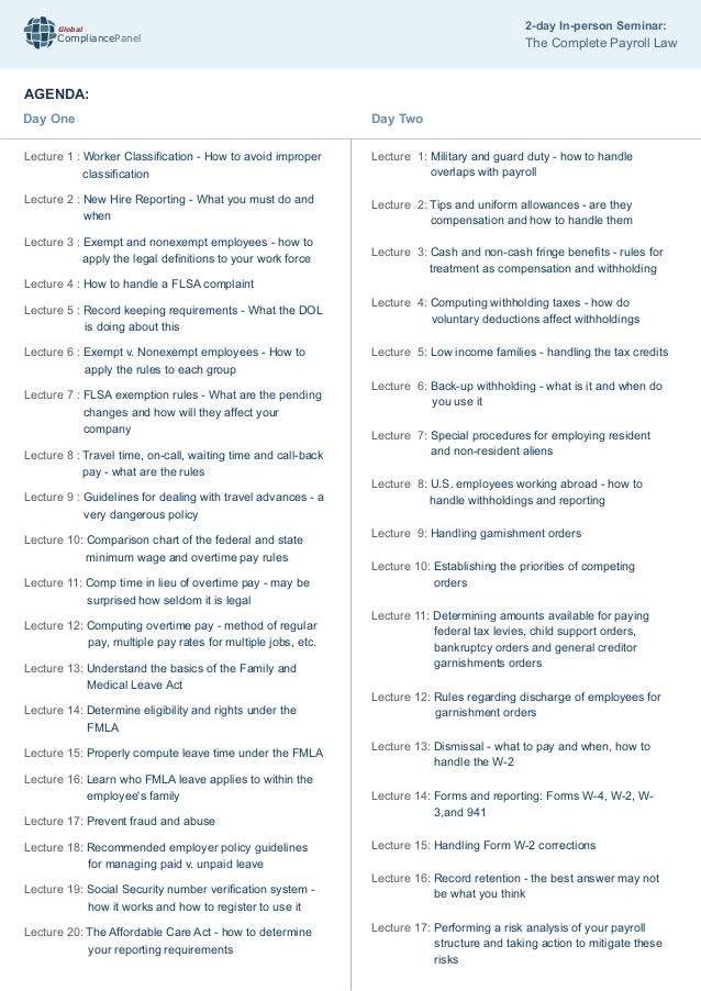 The complete payroll law