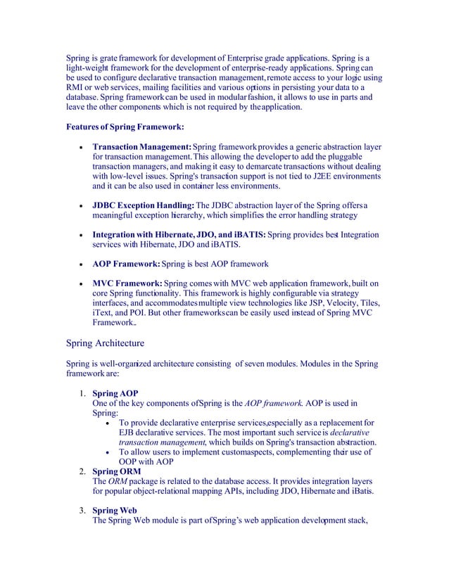 The Complete Spring Tutorial | PDF