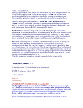 The Complete Spring Tutorial