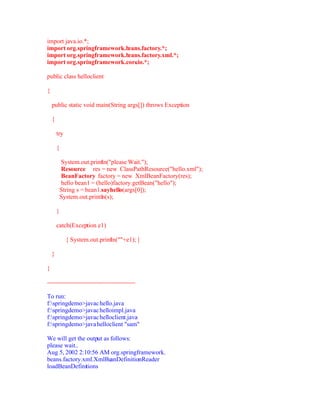 The Complete Spring Tutorial
