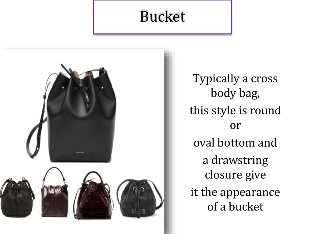 The complete vocabulary of bag shapes