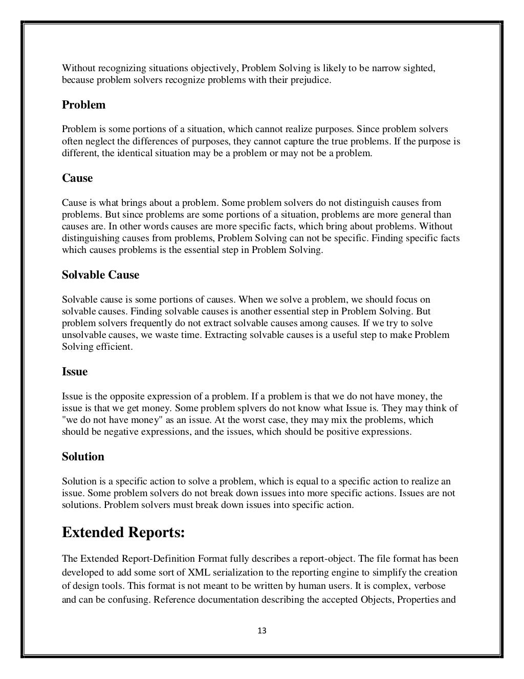 The Components Of a report
