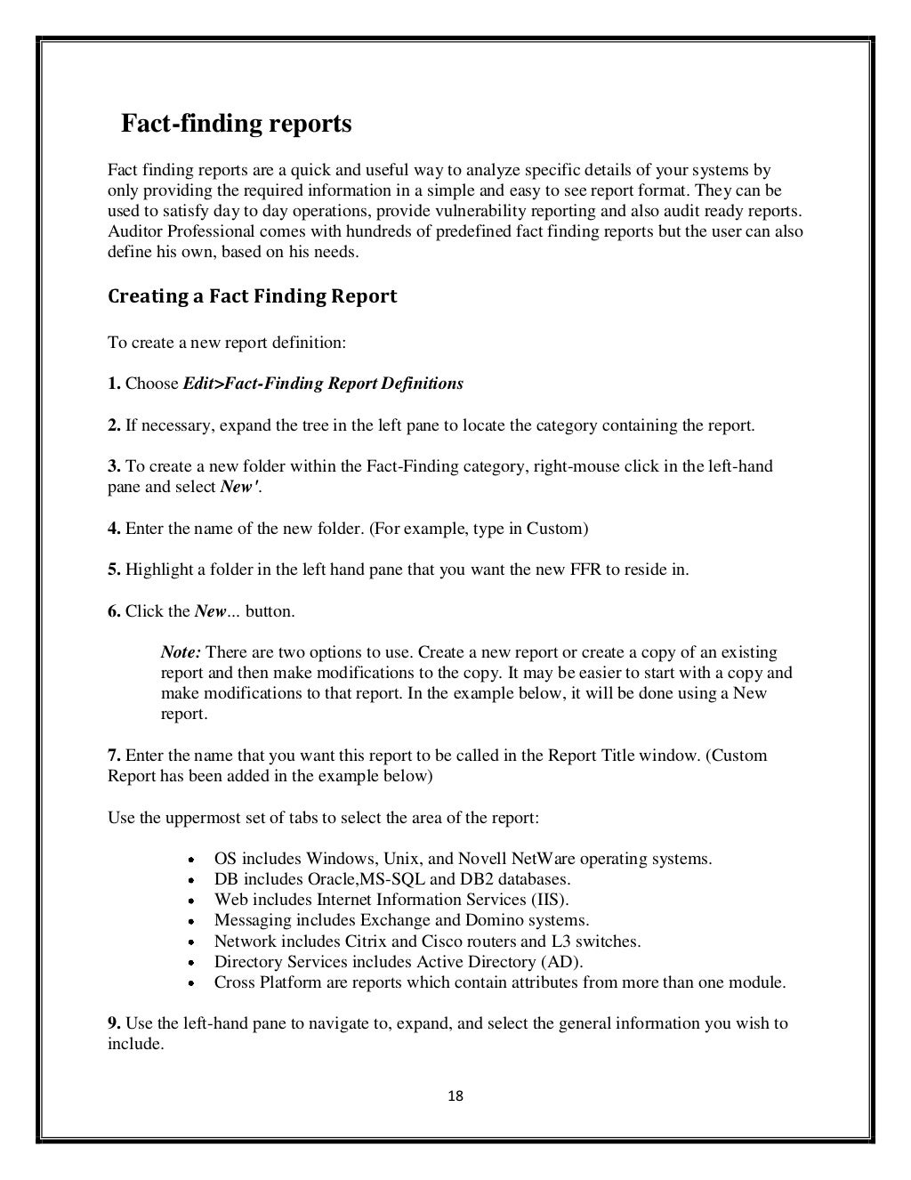 The Components Of a report