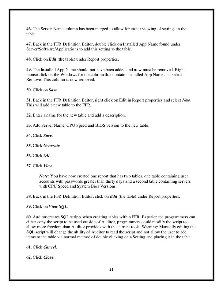 The Components Of a report