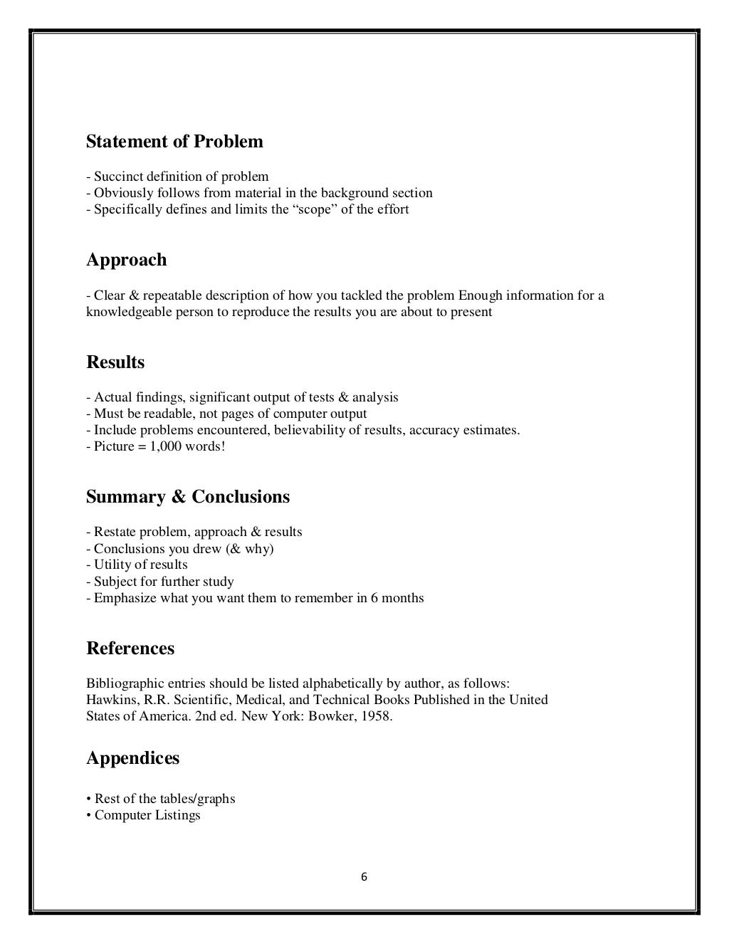 The Components Of a report