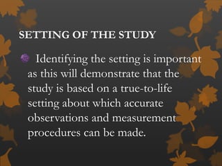 The components of research proposal | PPTX