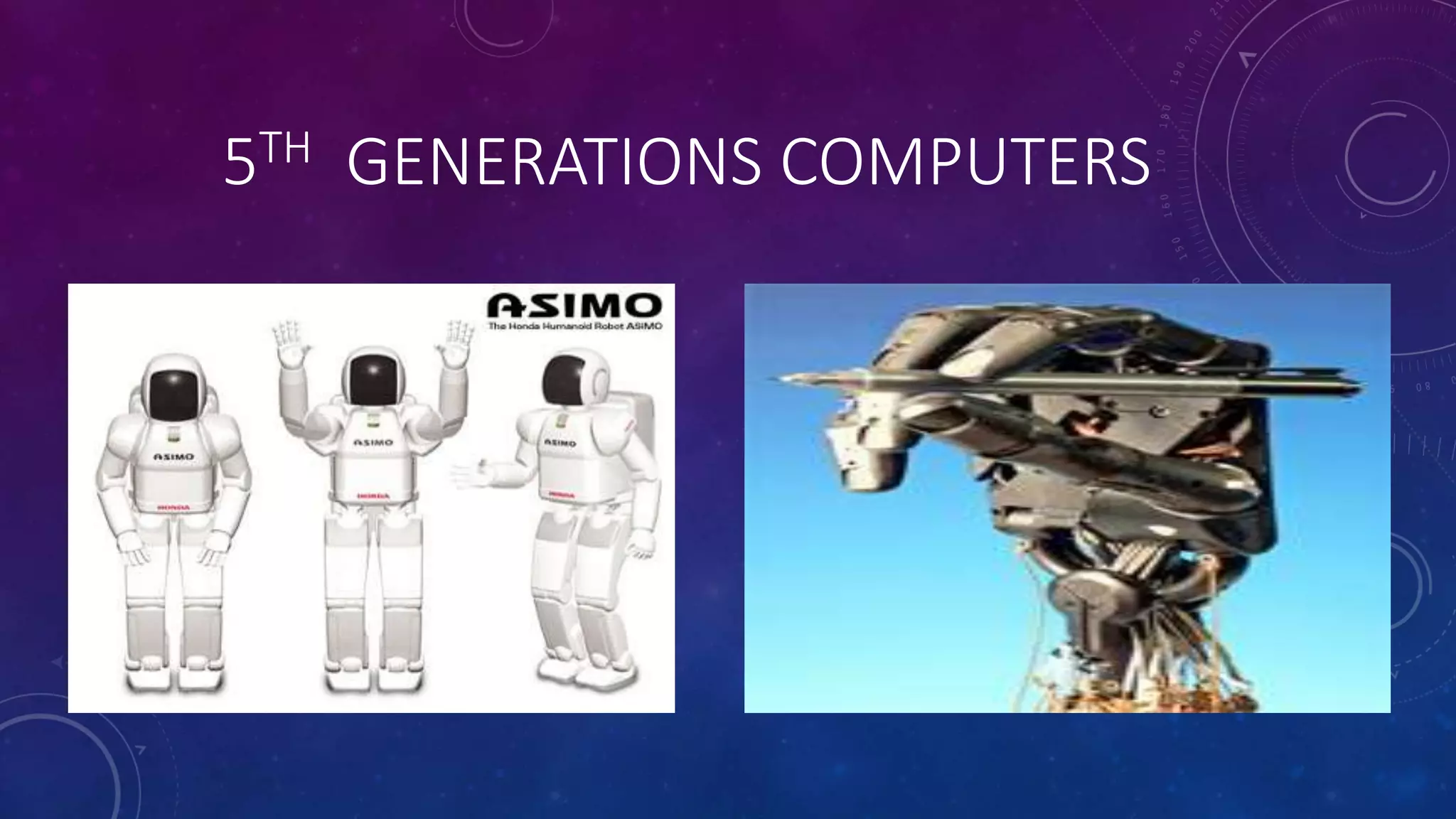 5TH GENERATIONS COMPUTERS
 
