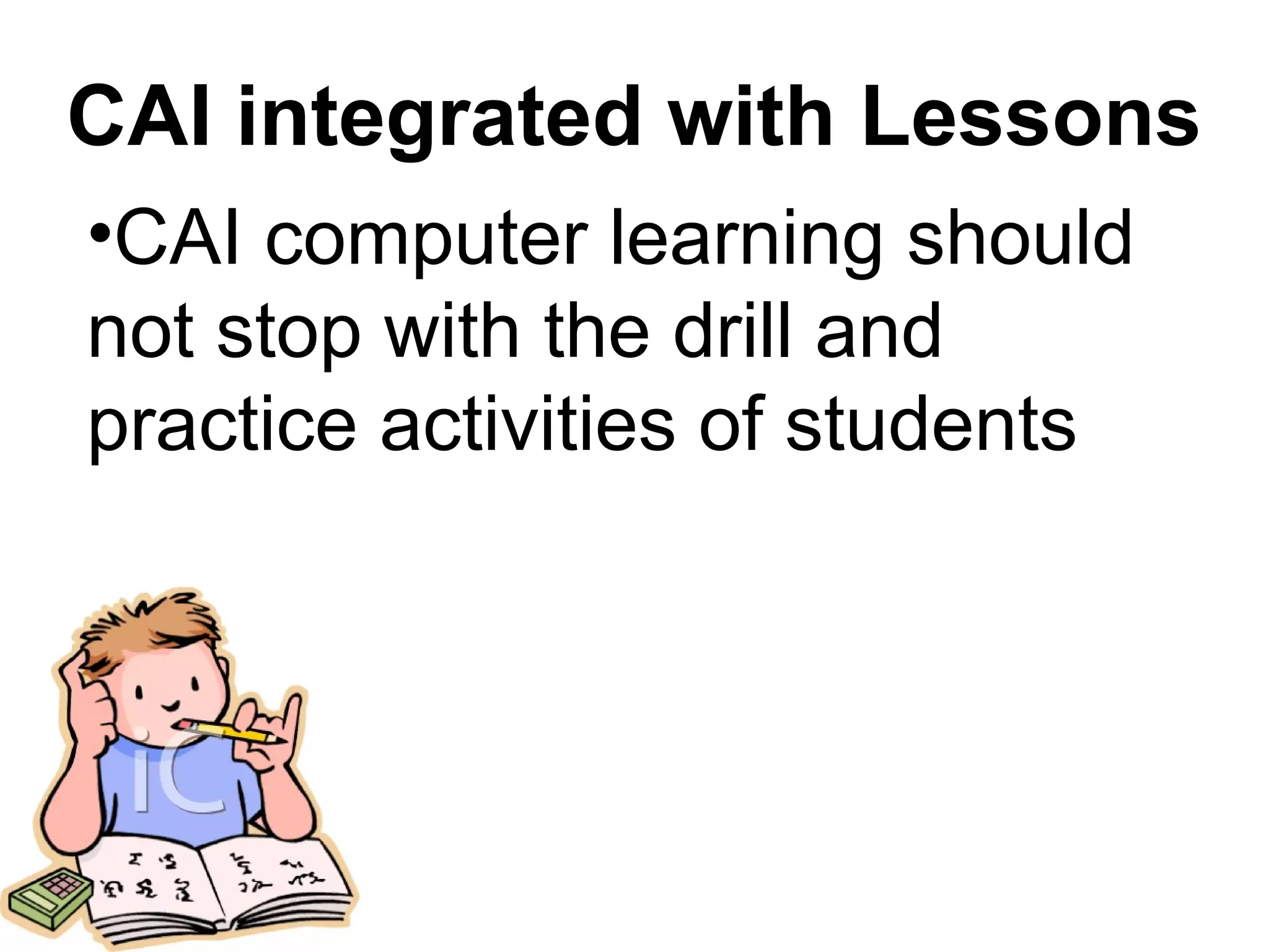 Educational Technology 2: The computer as a tutor | PPT