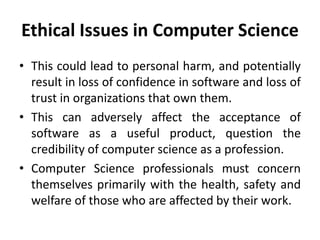 The computing profession slides and the complete code of conduct | PDF