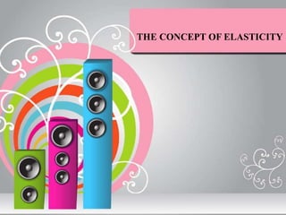 THE CONCEPT OF ELASTICITY
 