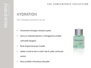 5ml in bottiglia (confezione da 10)




•   Incrementa l’energia e disseta la pelle

•   lascia un notevole piacere, e immagazzina umidità

    sulla pelle (spugna)

•   fonte di giovinezza per la pelle

•   adatto a tutte le età e a tutti i tipi di pelle, anche per

    uomini

•   dona umidità e freschezza alla pelle
 