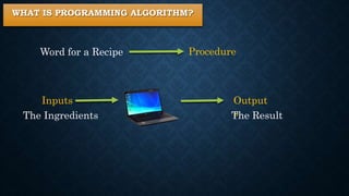 The concept of algorithm | PPT
