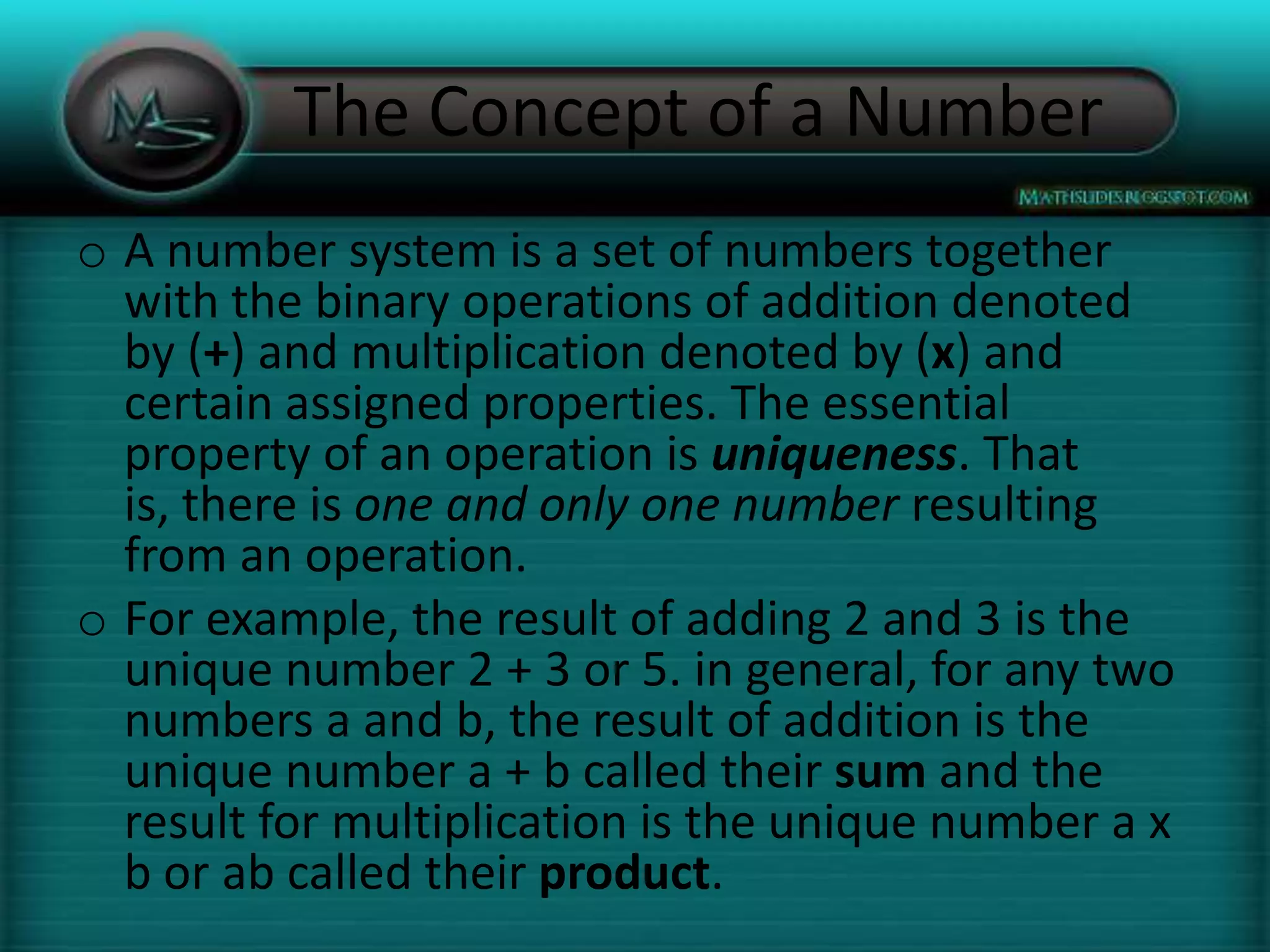 The concept of a number | PPTX | Science