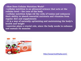 The Concept of Cellular Nutrition | PPTX