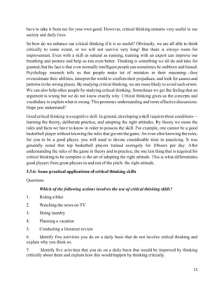 THE CONCEPT OF CRITICAL THINKING | PDF