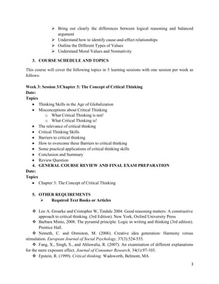 THE CONCEPT OF CRITICAL THINKING | PDF