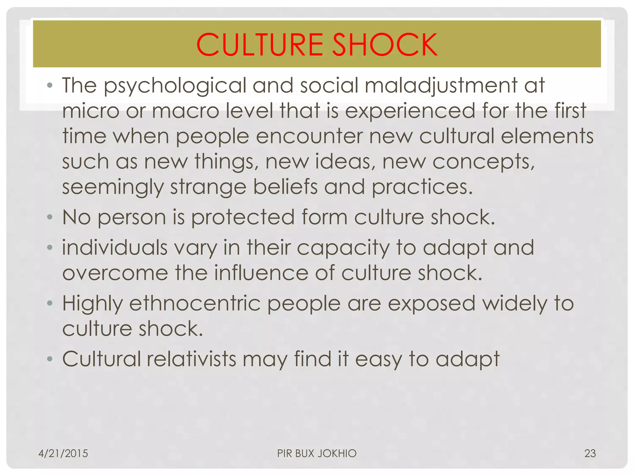 The concept of culture | PPTX