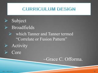 The Concept of Curriculum Slide 31