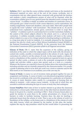 The concept of curriculum | PDF