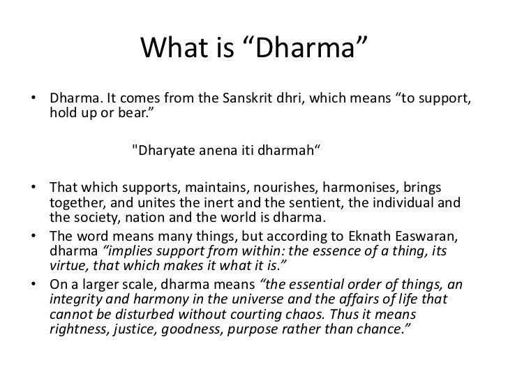 The Concept Of Dharma In The 21st Century