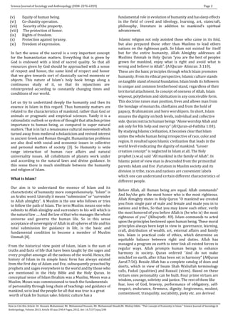 Humanscale Islam The Concept of Humanity in Islam and its effects at future of humanity ...