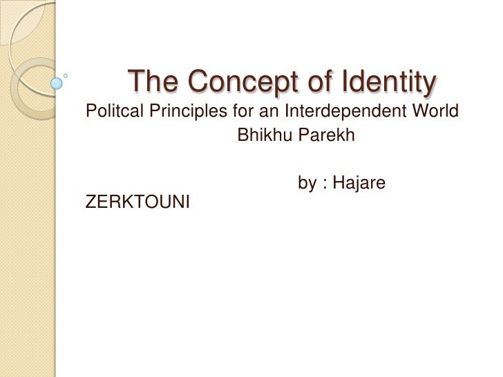 The concept of identity