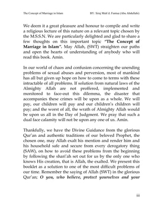 The concept of marriage in islam (2) | PDF