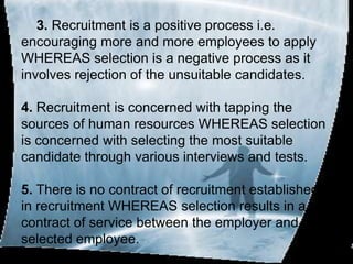 The concept of recruitment