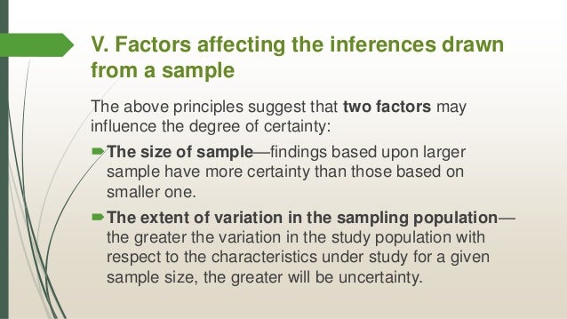The Concept Of Sampling