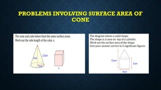 Comprehensive Guide to Calculating Volume and Surface Area of Cones | PPTX