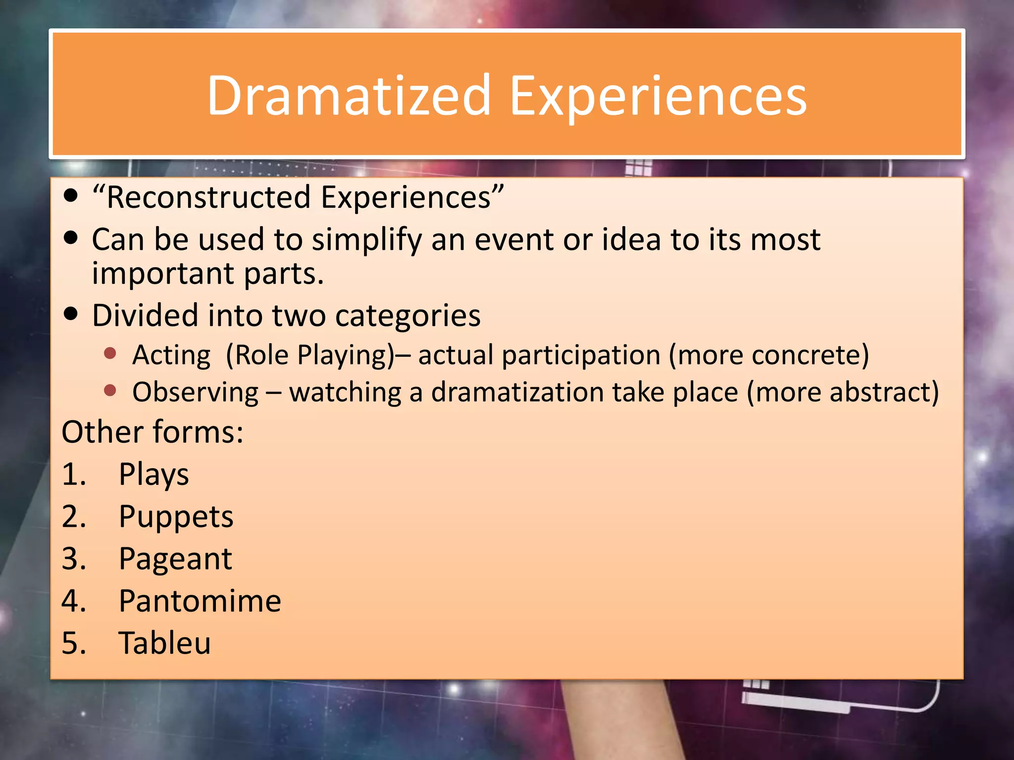 The cone of experience | PPTX