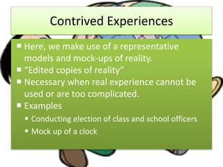 Contrivance Example theconeofexperience.pdf