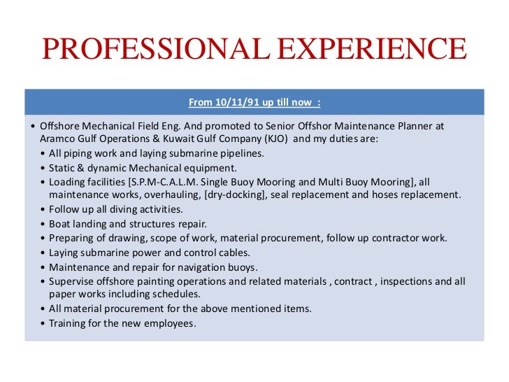 The Confidential Resume Of Professional Qualifications