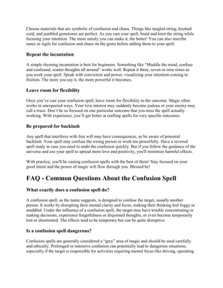 What exactly does a confusion spell do? +27739970300 | DOCX